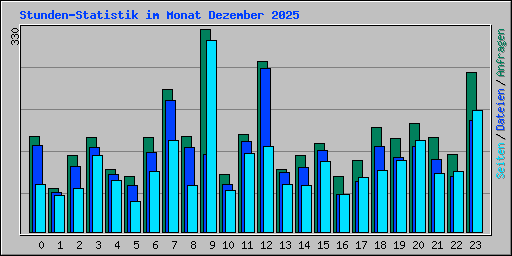 Stunden-Statistik im Monat Dezember 2025